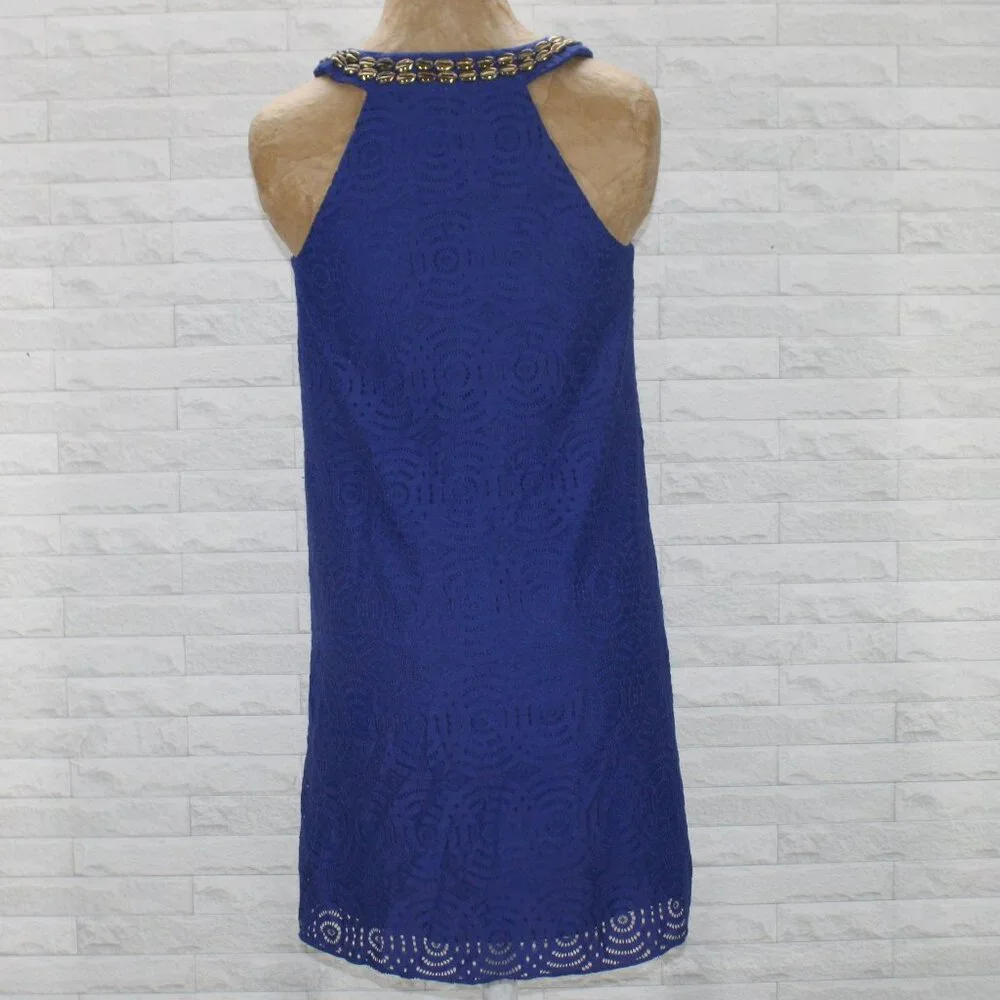 LILLY PULITZER ACHELLE Dress Swing Sleeveless Resortwear Summer Beach Blue XXS - Picture 6 of 15